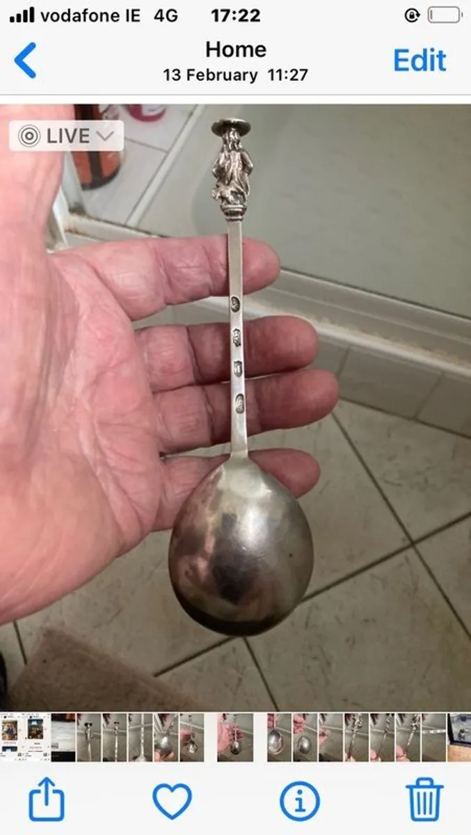 silver apostle spoon - Image 4