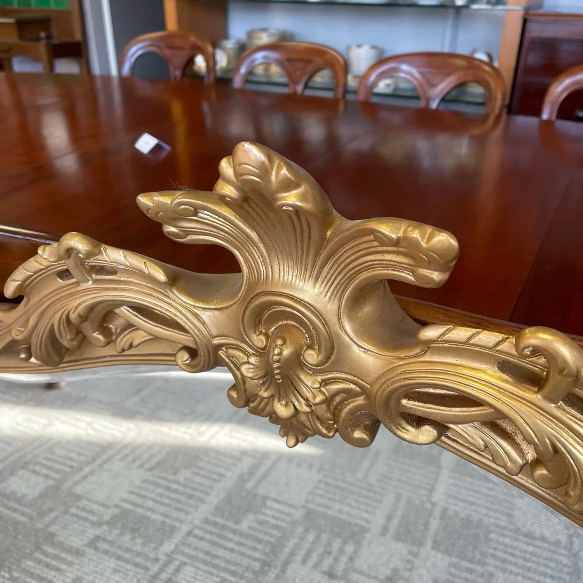 Beautiful ornate gilt mantle arch wall mirror with - Image 2