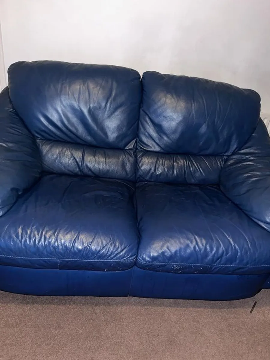 Real Leather Italian Sofas - Image 1