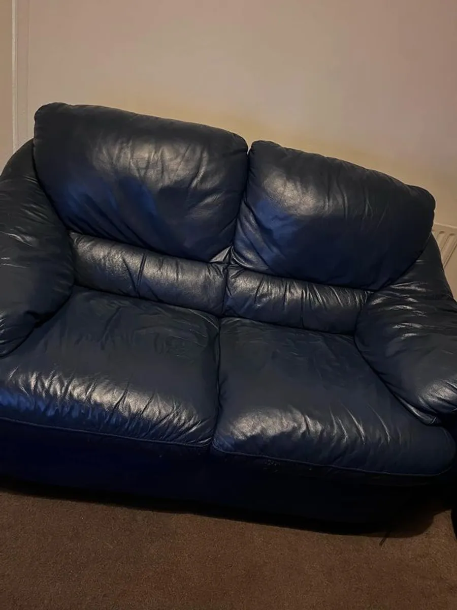 Real Leather Italian Sofas - Image 4