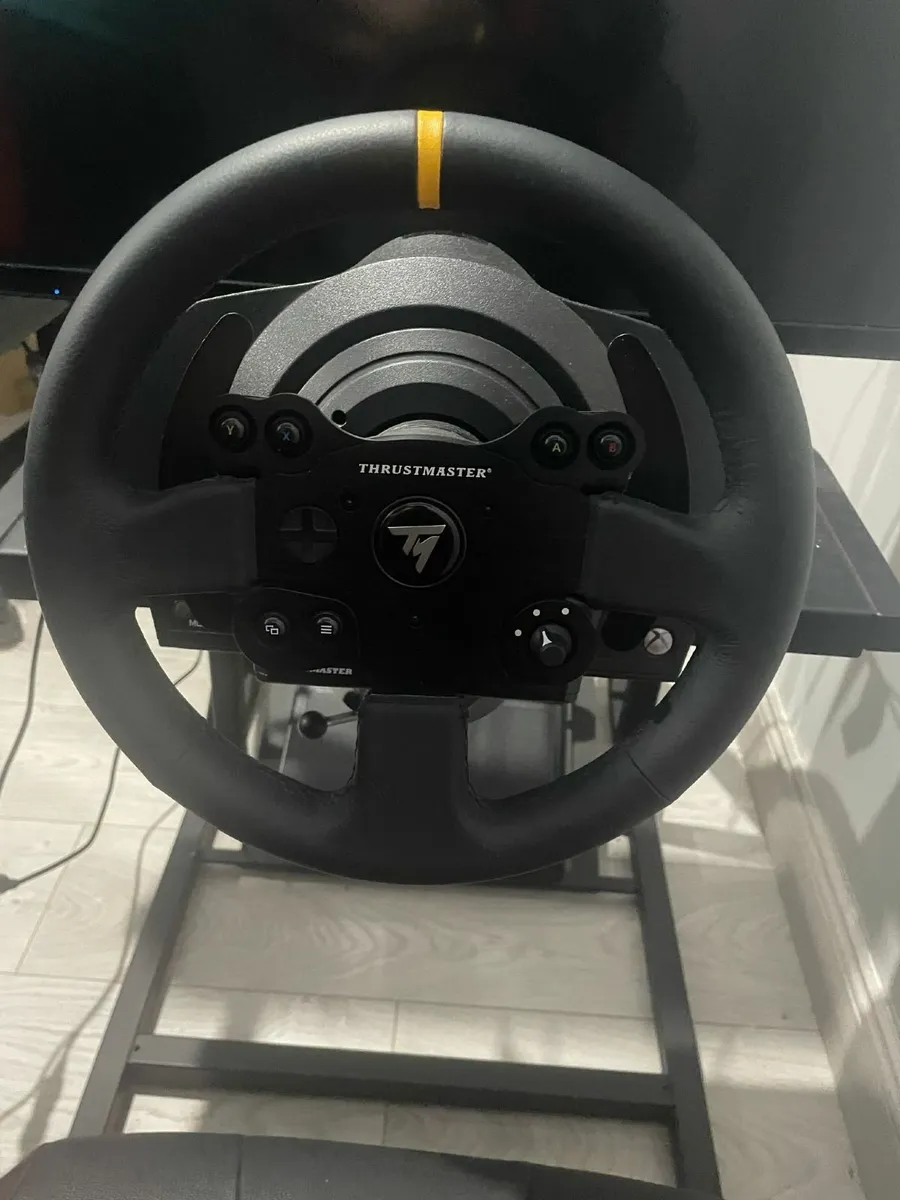 Thrustmaster steering wheel, pedals and handbrake - Image 1
