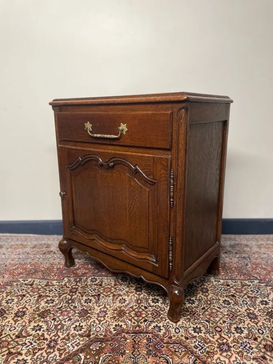 A Very Nice French Antique Oak Side Cabinet. - Image 2