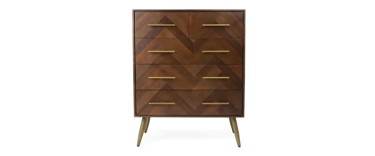 Chest of drawers & 2 lockers - Image 1