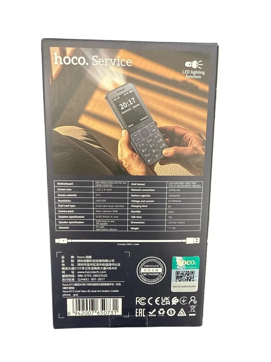 Hoco Big button 4G brand new - Image 2
