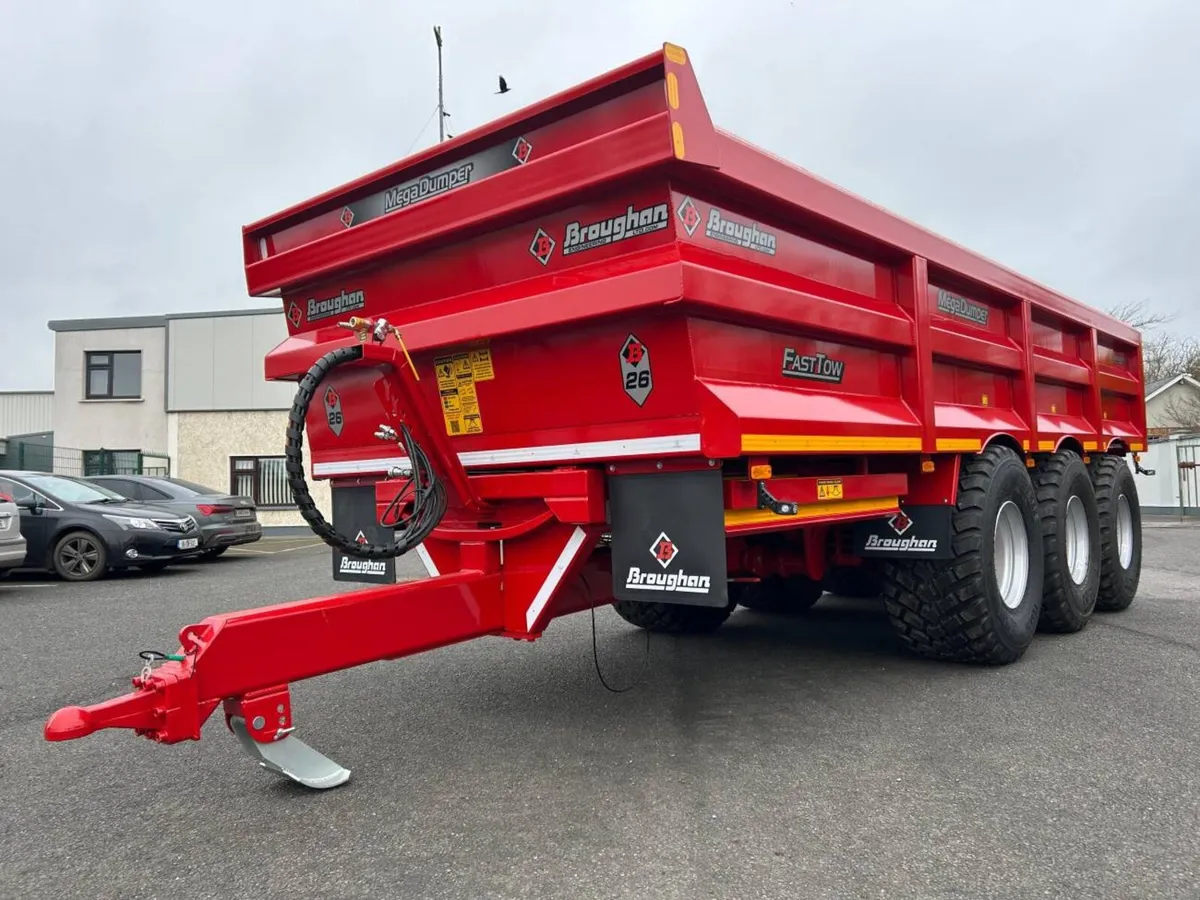 New Broughan 26 Ton Standard Tri Axle Dump Trailer - Image 1