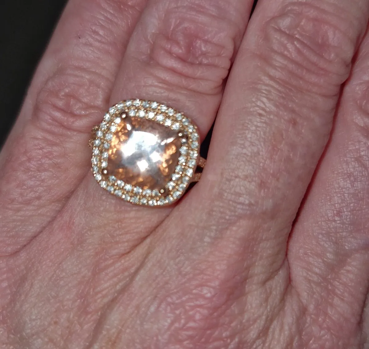 Morganite & Diamond Ring - Image 2