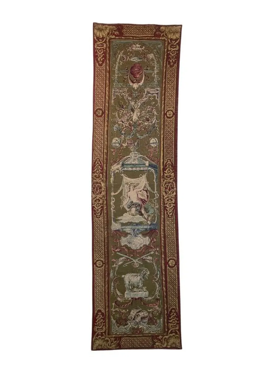 Editions dArt de Rambouillet Printed Tapestry after Les Mois Grotesque. - Image 1