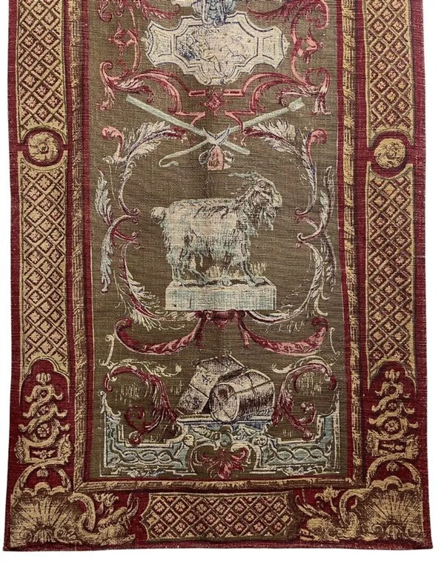 Editions dArt de Rambouillet Printed Tapestry after Les Mois Grotesque. - Image 2