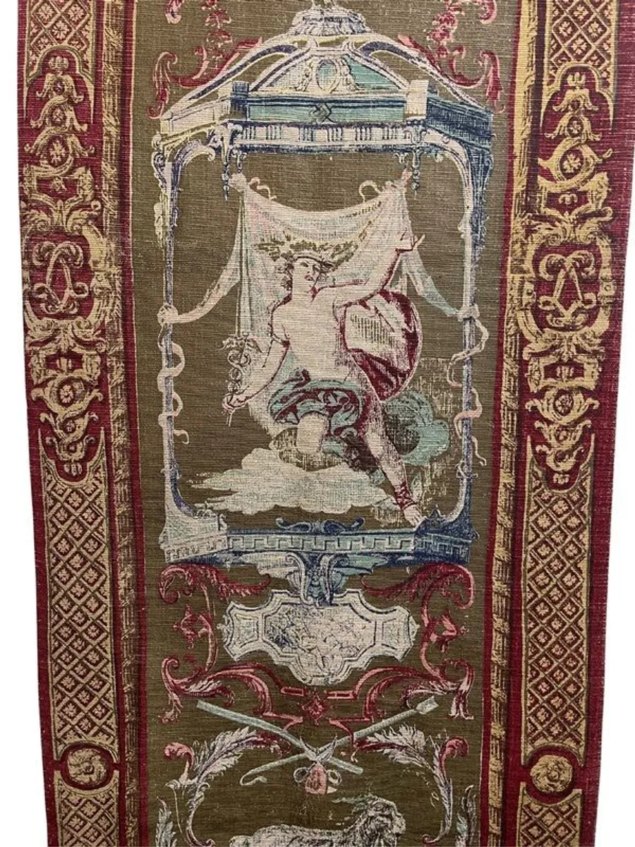 Editions dArt de Rambouillet Printed Tapestry after Les Mois Grotesque. - Image 3