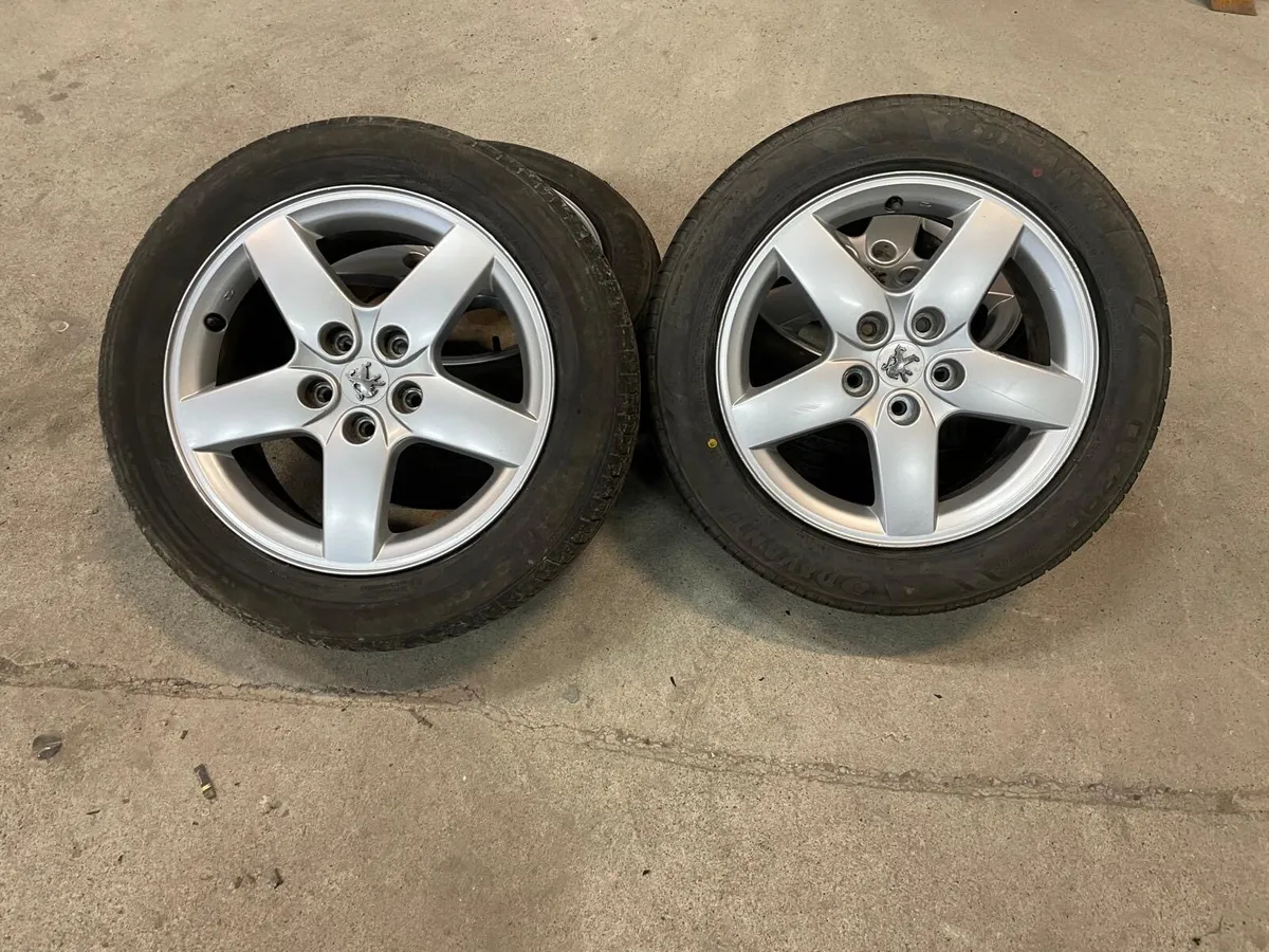 Peugeot 407; Alloy Wheels & Tyres 205/55R16 - Image 3