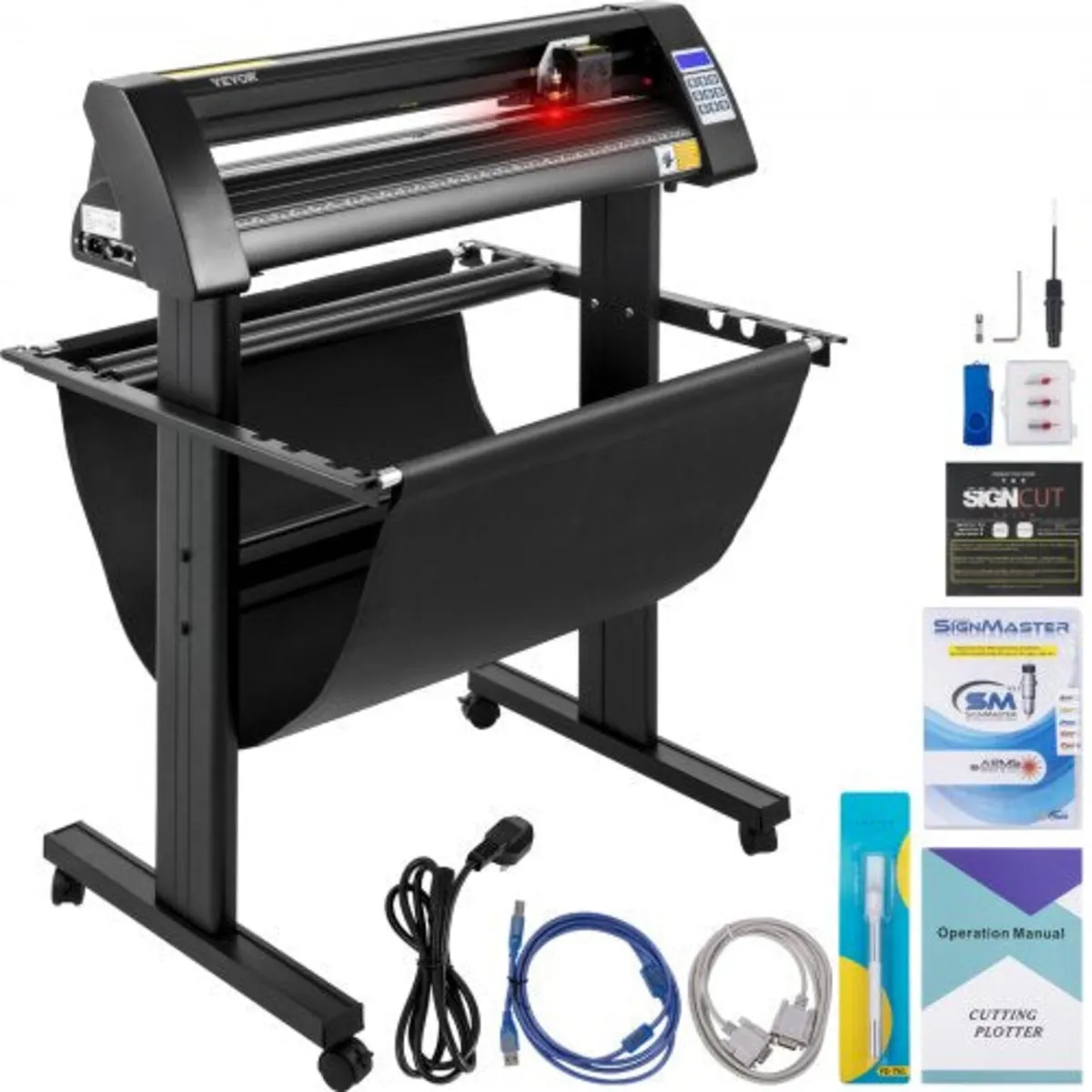 Vinyl Cutter, 870mm Vinyl Plotter, LED Screen - Image 1
