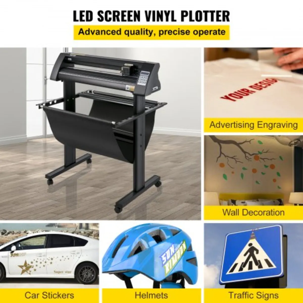Vinyl Cutter, 870mm Vinyl Plotter, LED Screen - Image 2