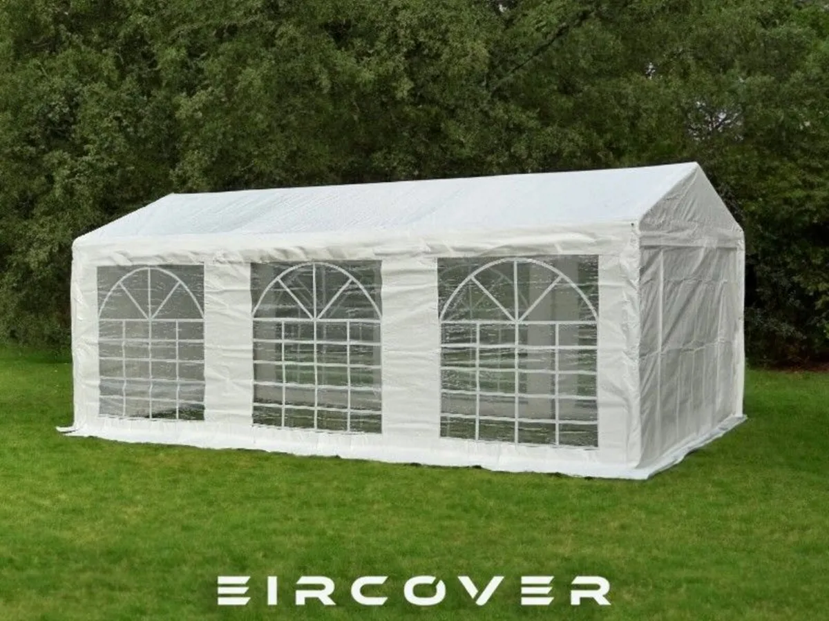 Standard Marquee 4m x 6m PE (13ft - 20ft) White - Image 1