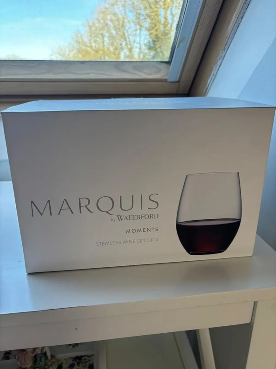 Marquis by Waterford stemless wine glasses