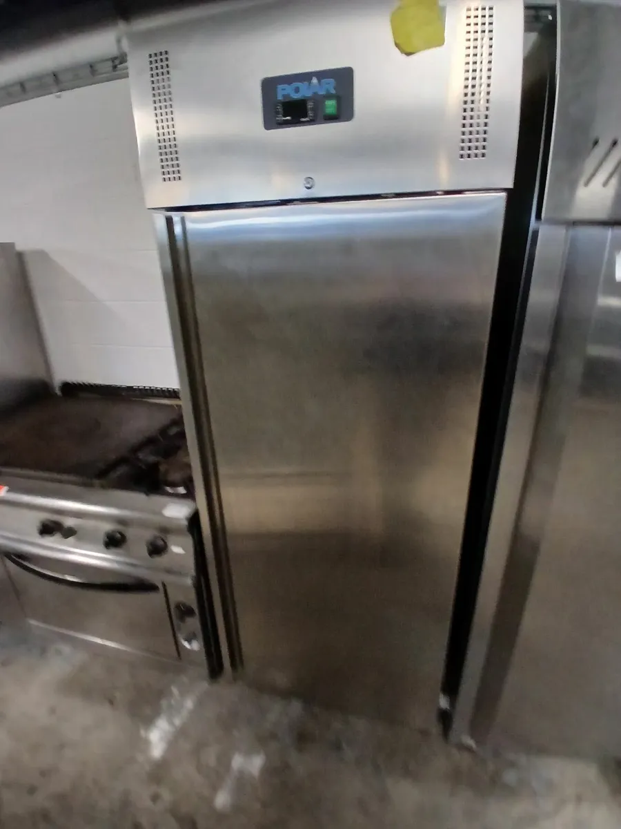 Stainless steel fridge  unit on wheels - Image 4