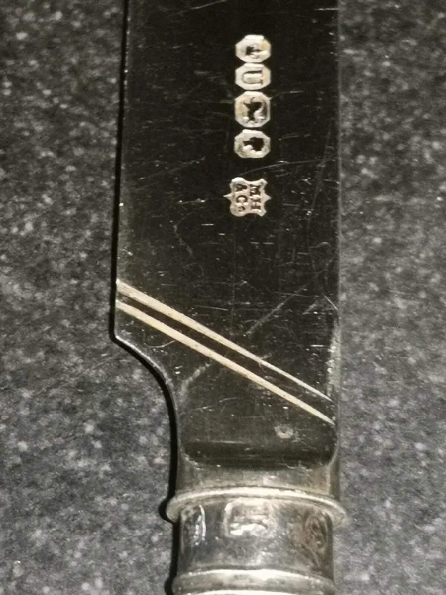 Sterling silver knife - Image 2
