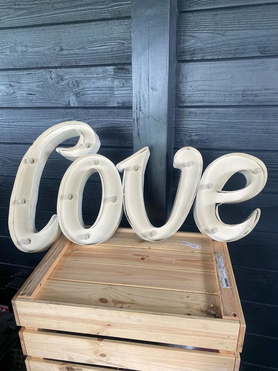 Light up Letters Love Sign (new in box)