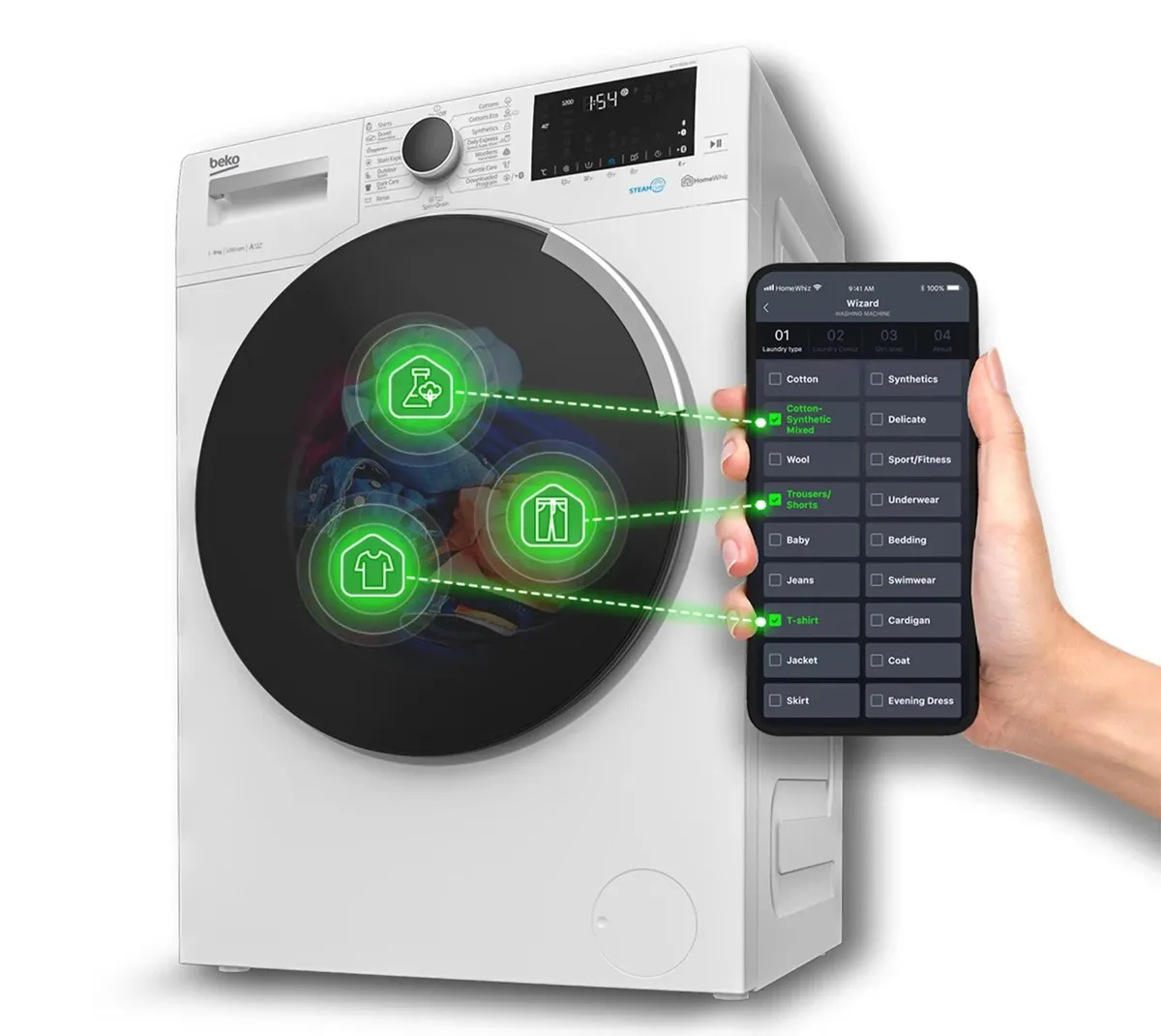 Beko Washing Machine | 8KG | White | 1400 Spin - Image 1