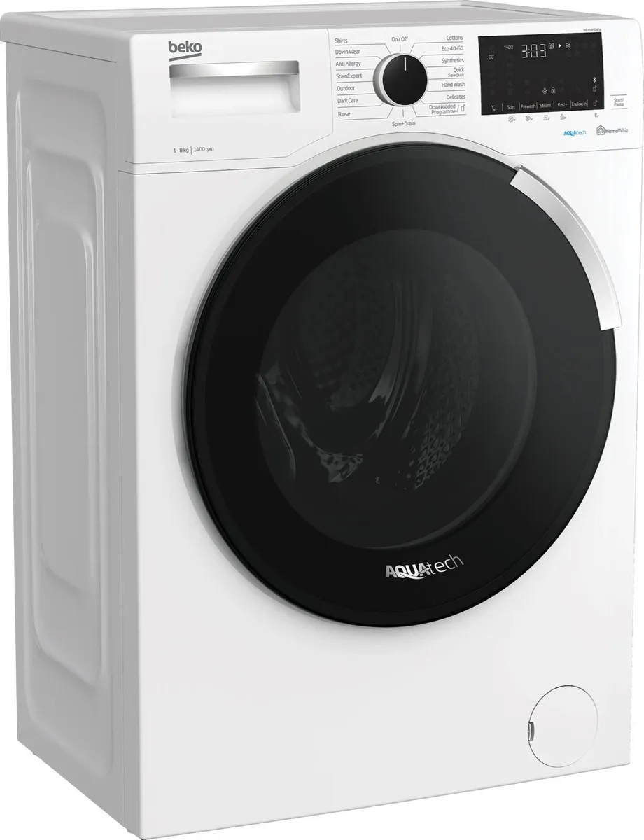Beko Washing Machine | 8KG | White | 1400 Spin - Image 2