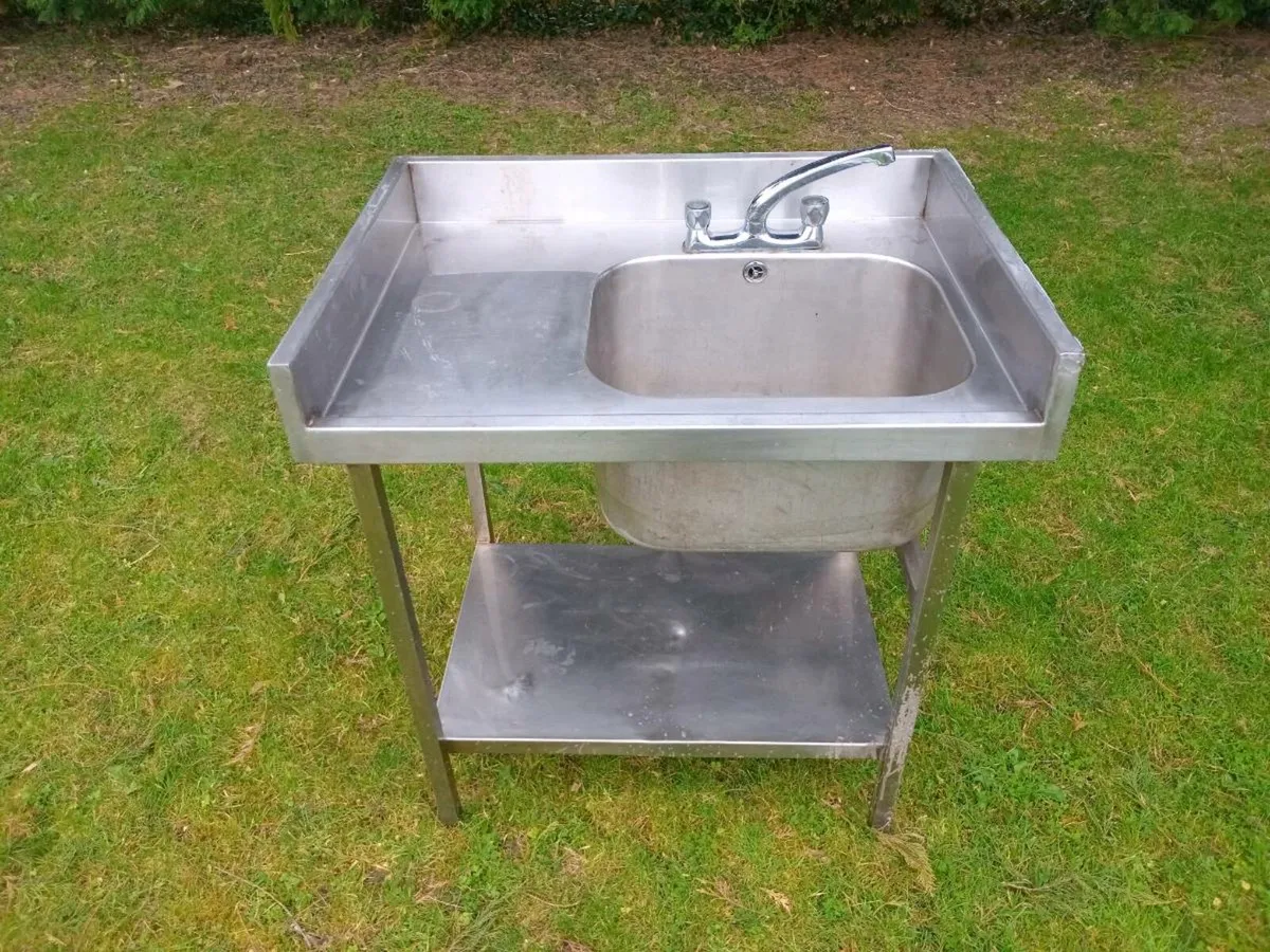 Stainless sinks, shelving etc - Image 2