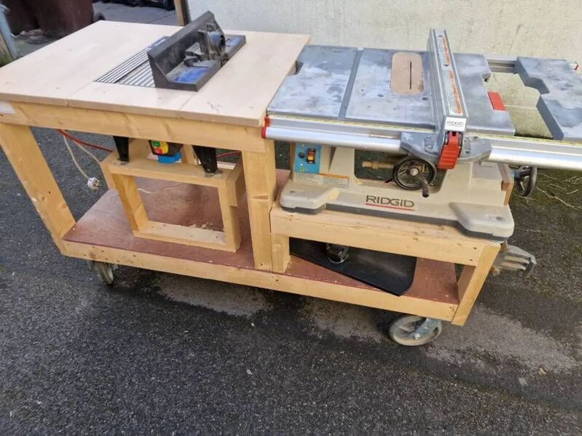 Tablesaw with router table - Image 1