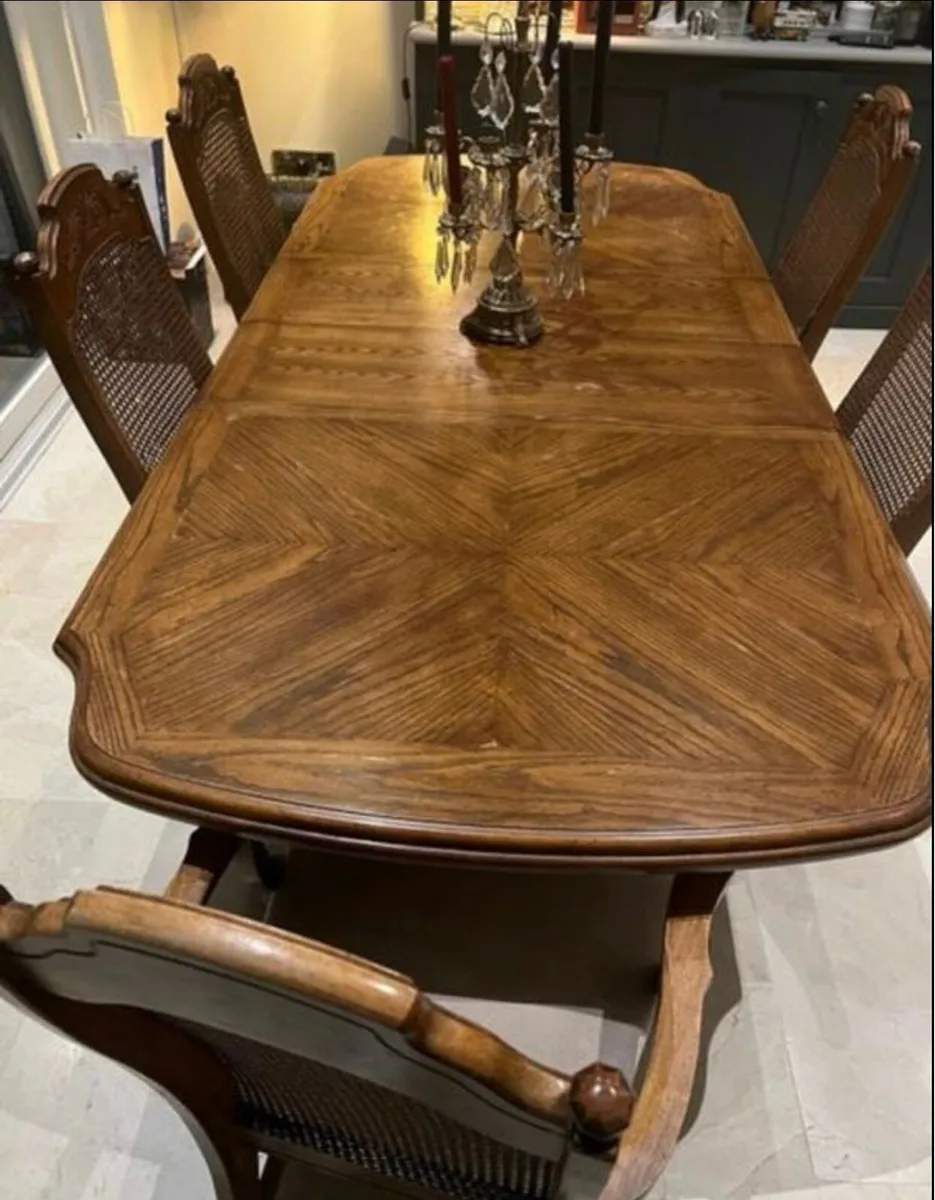 Oak Dining Room Table - Image 2