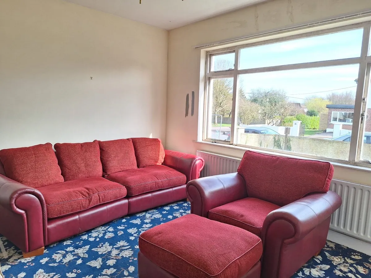 Sofa, armchair and pouffe - Image 1