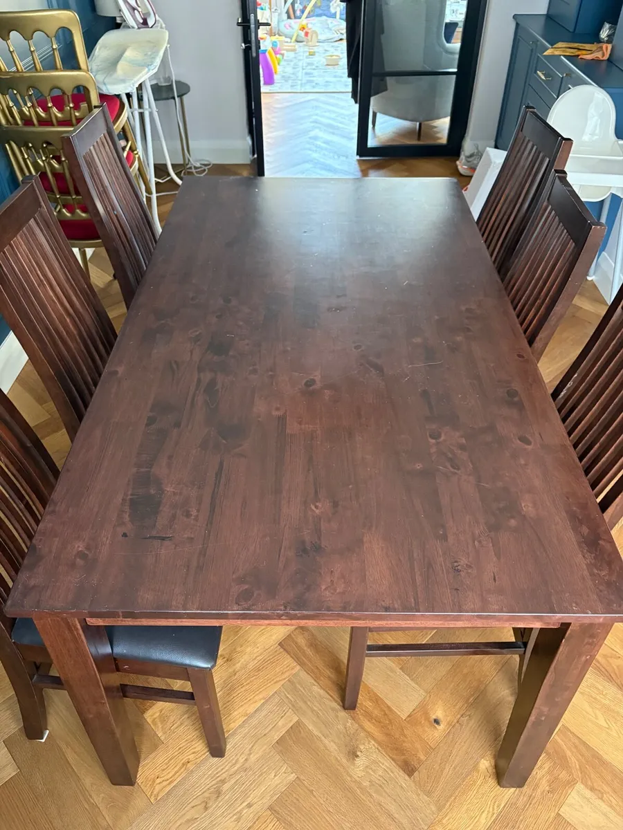 Kitchen Table & 6 chairs - Image 3