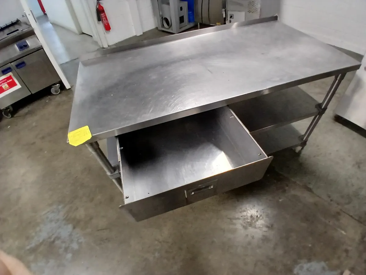 Stainless steel table on wheels delivered - Image 2