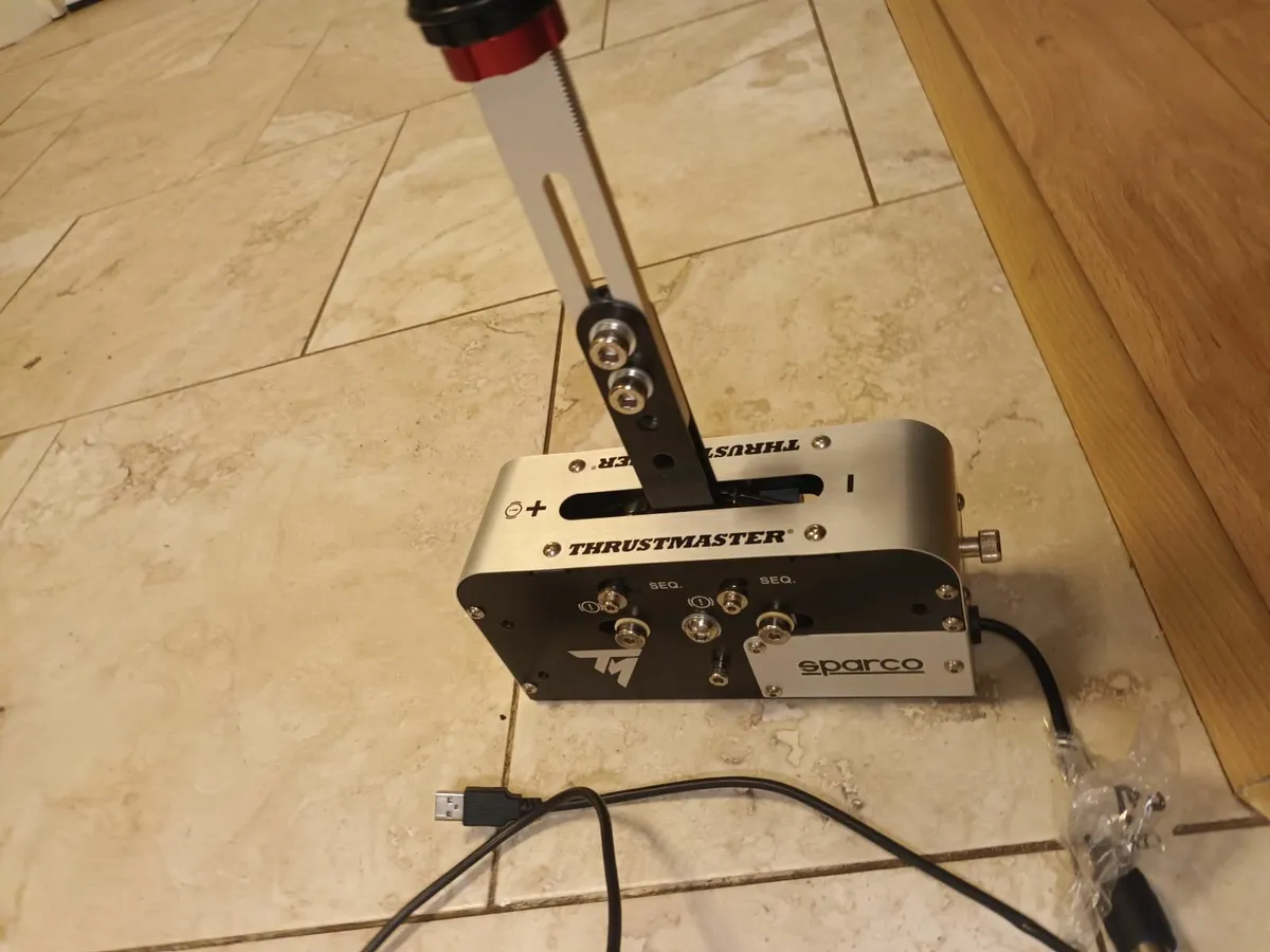 Thrustmaster steering wheel, pedals and handbrake - Image 2