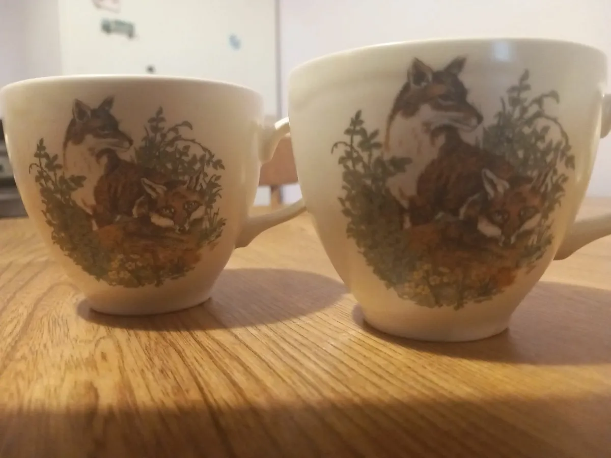 Six Small Cups with Animals - Image 2