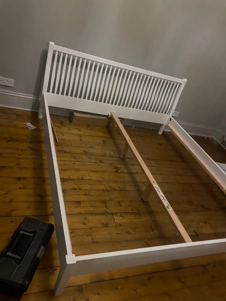 Super-king Bed-frame and sprung base - Image 1