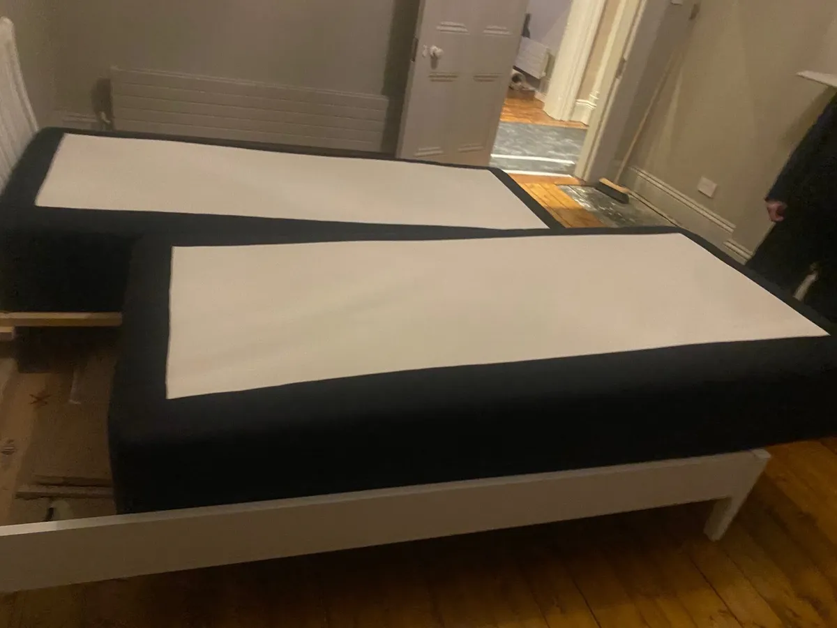 Super-king Bed-frame and sprung base - Image 3