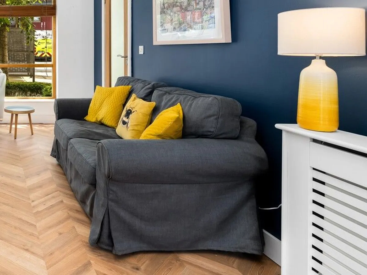 IKEA EKTORP 2-seat sofa, Kilanda dark blue - Image 3