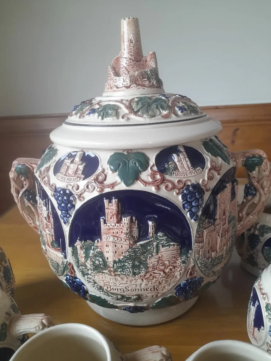 Antique punch bowl set - Image 3