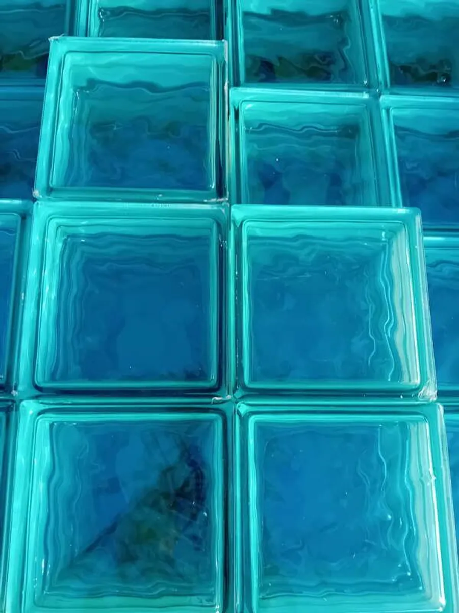 65 Turquoise Glass Blocks - Image 4