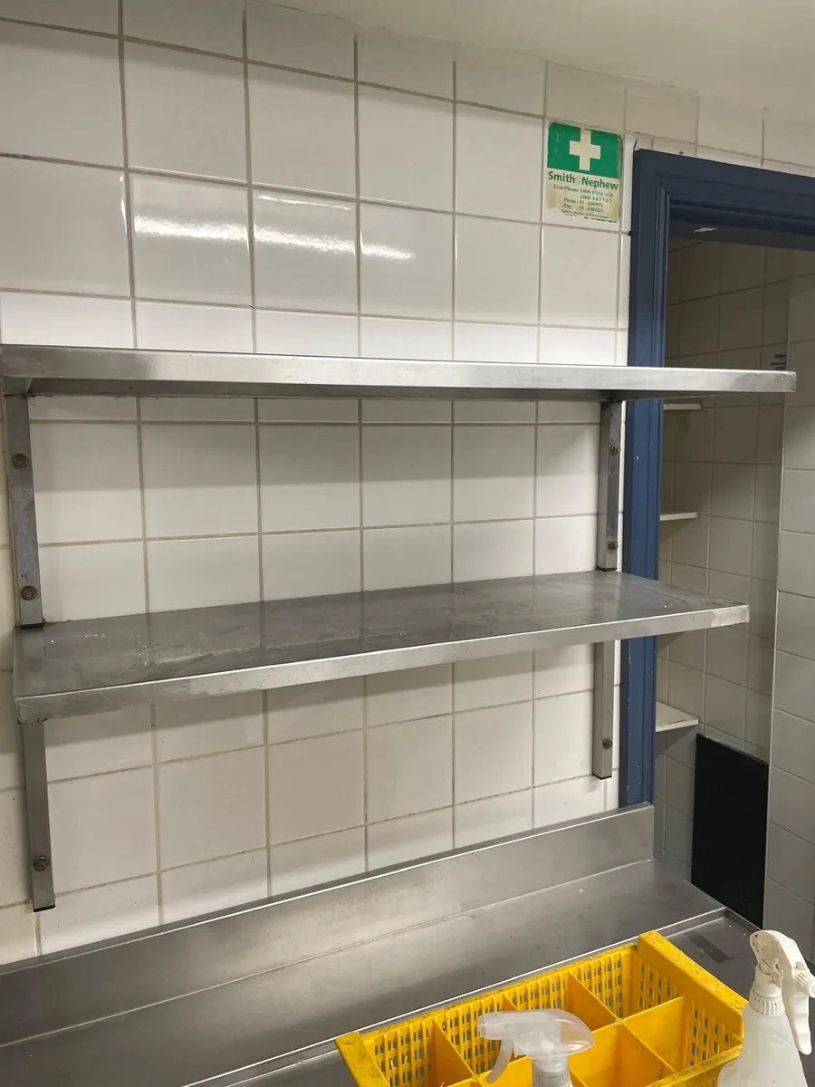 Stainless steel tables & shelving - Image 4