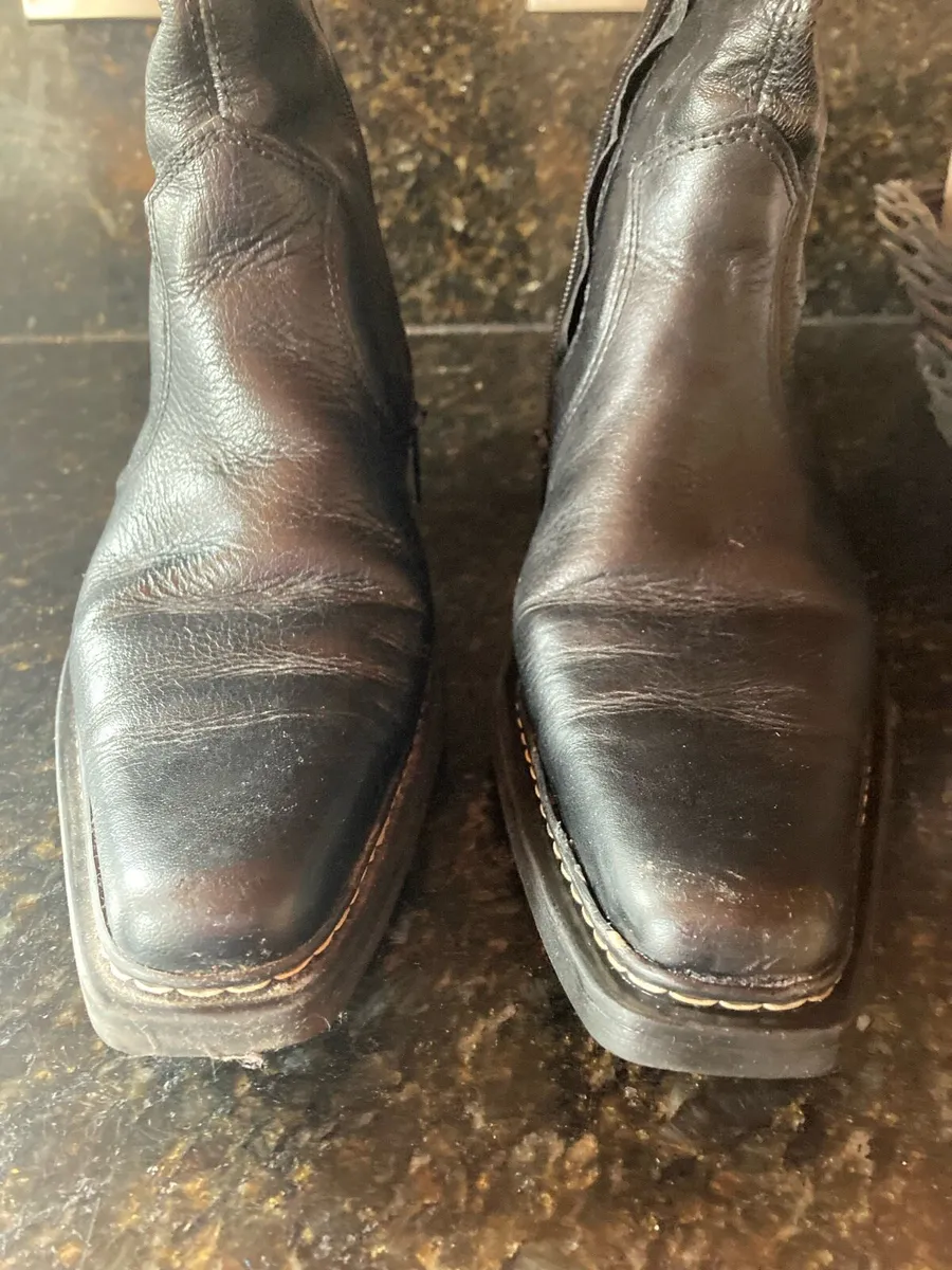 Pr black ladies Piston cowboy boots - Image 3