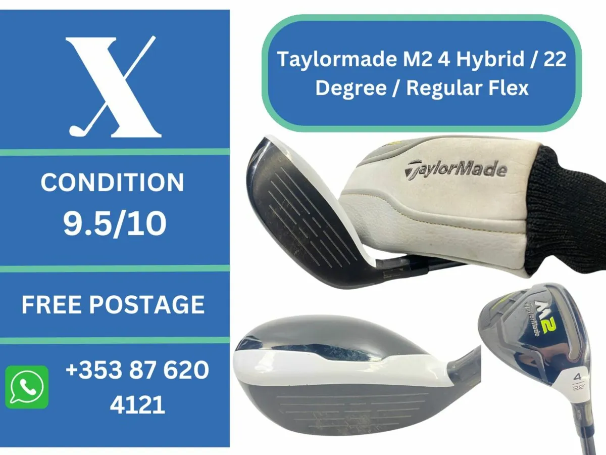 Taylormade M2 4 Hybrid / 22 Degree / Regular Flex - Image 1