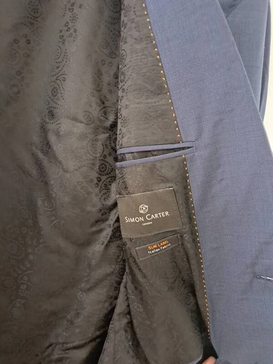 mens navy suit - Image 1