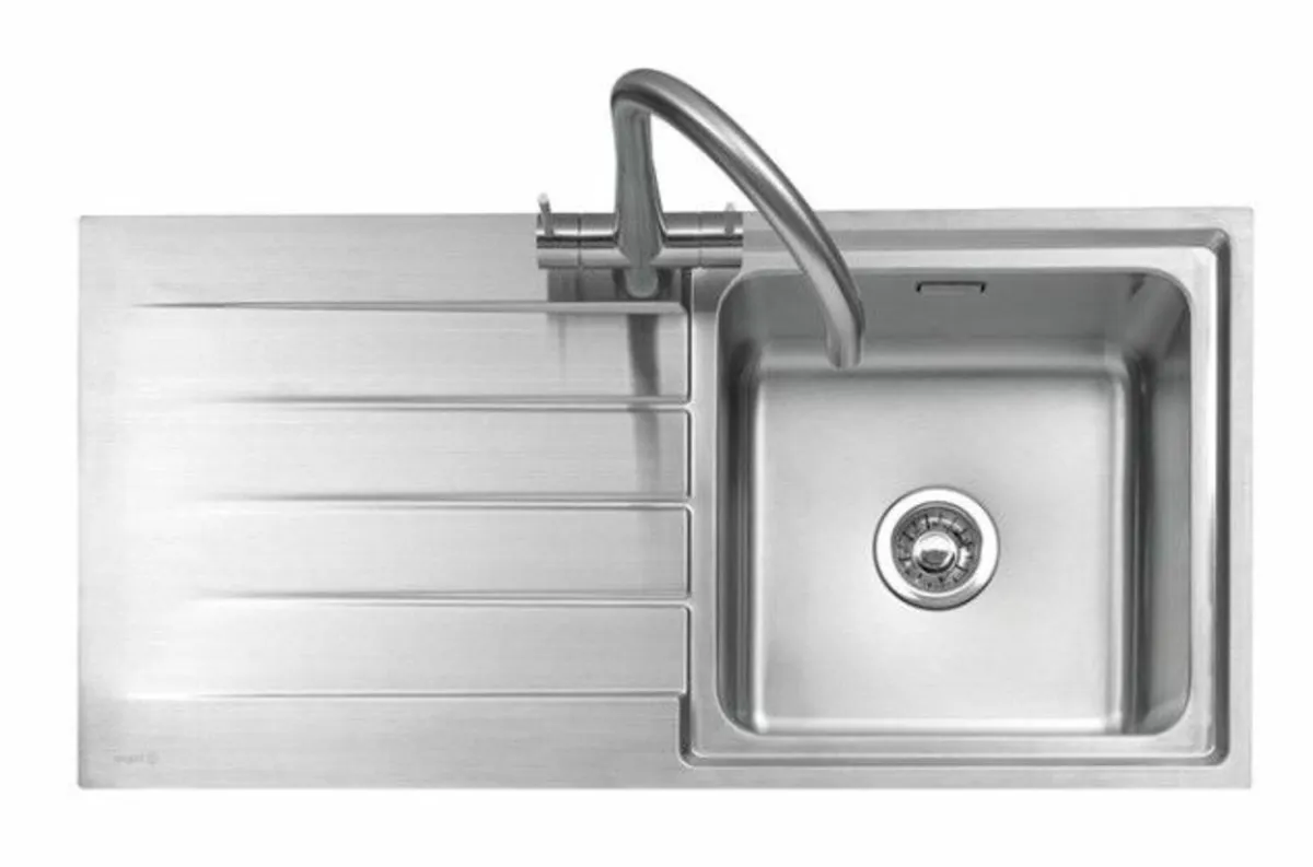 Rello 100L Inset Stainless-Steel Kitchen Sink - Image 1
