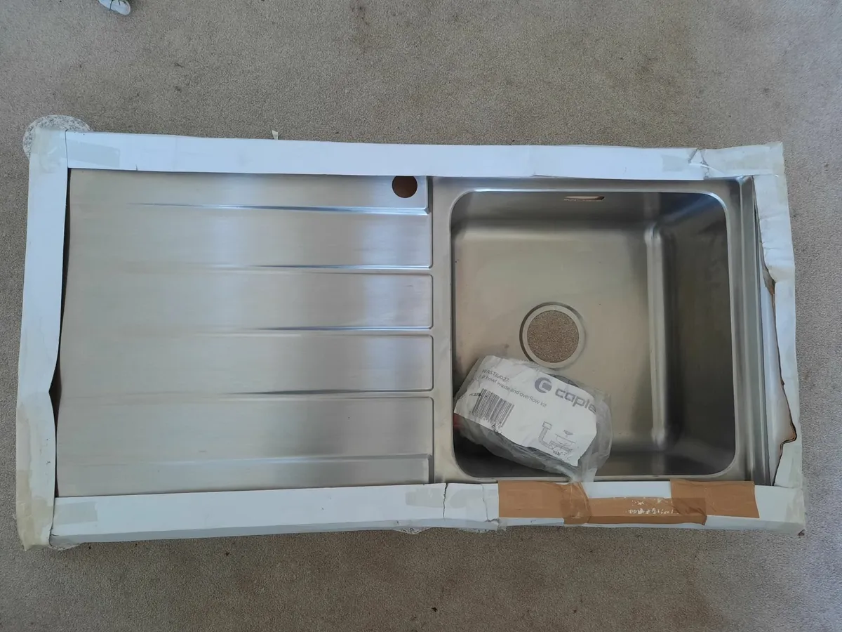 Rello 100L Inset Stainless-Steel Kitchen Sink - Image 2