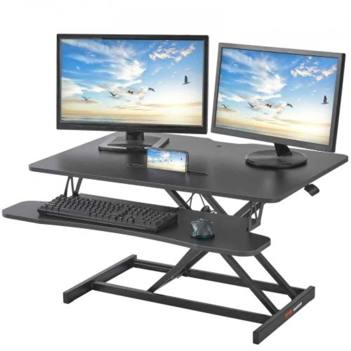 Standing Desk Converter, Two-Tier Stand up Desk Ri