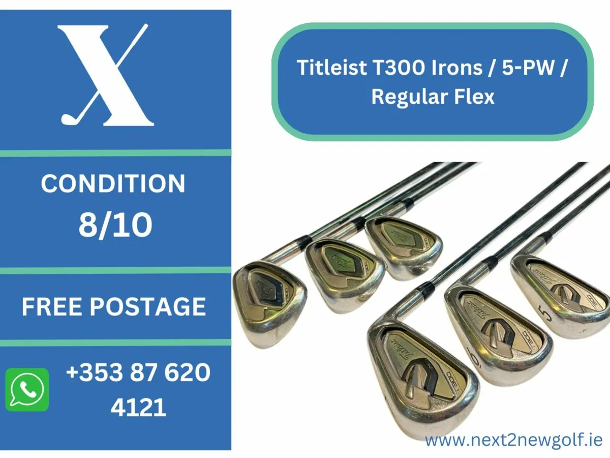 Titleist T300 Irons / 5-PW / Nationwide Delivery - Image 1