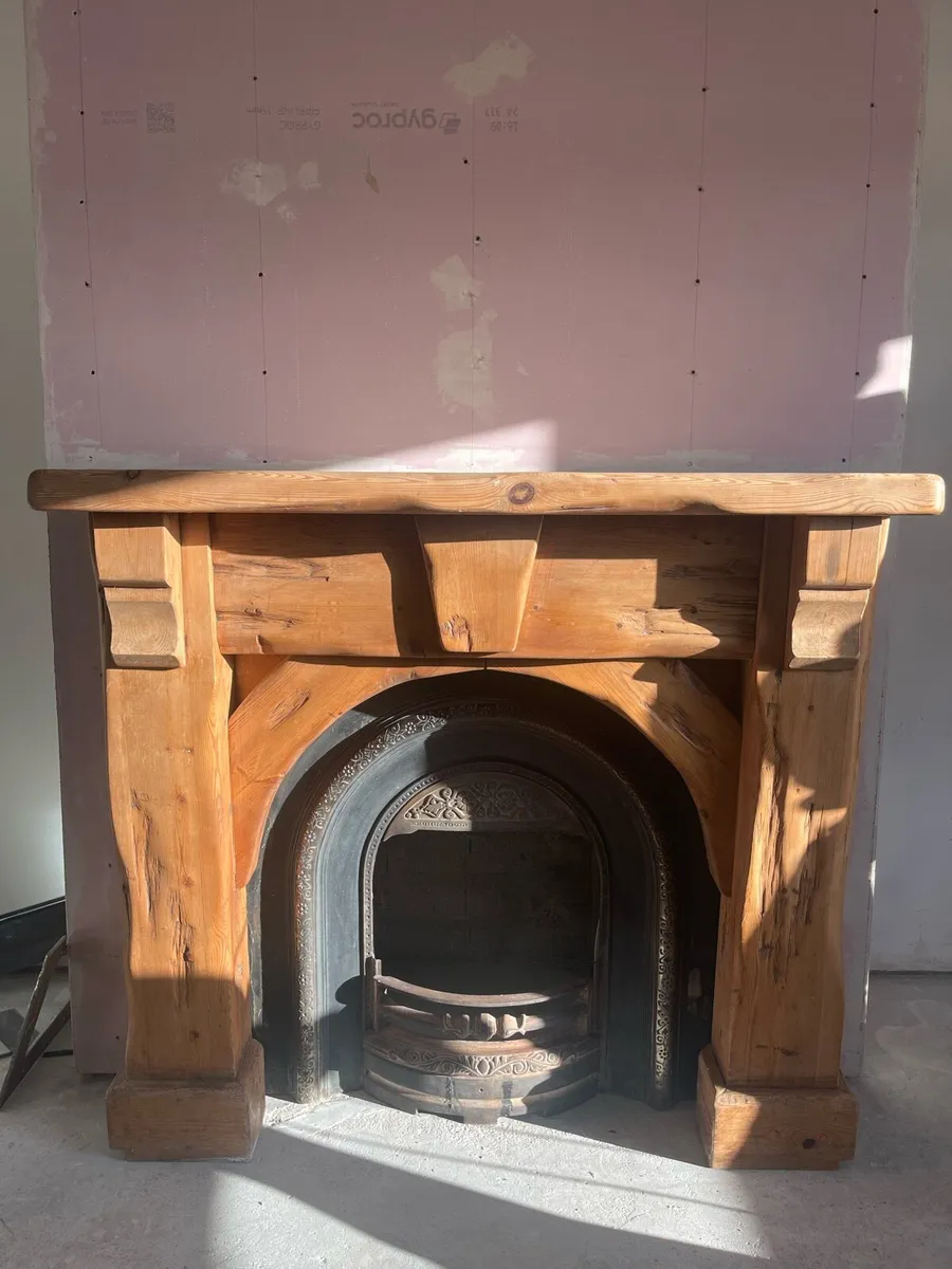 Fireplace frame wood - Image 1