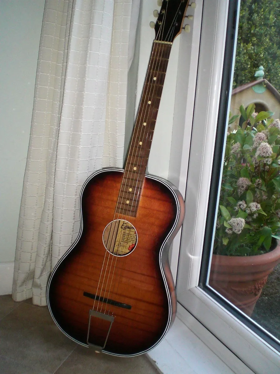 Original 1960's Egmond Parlor Guitar - Holland. - Image 2