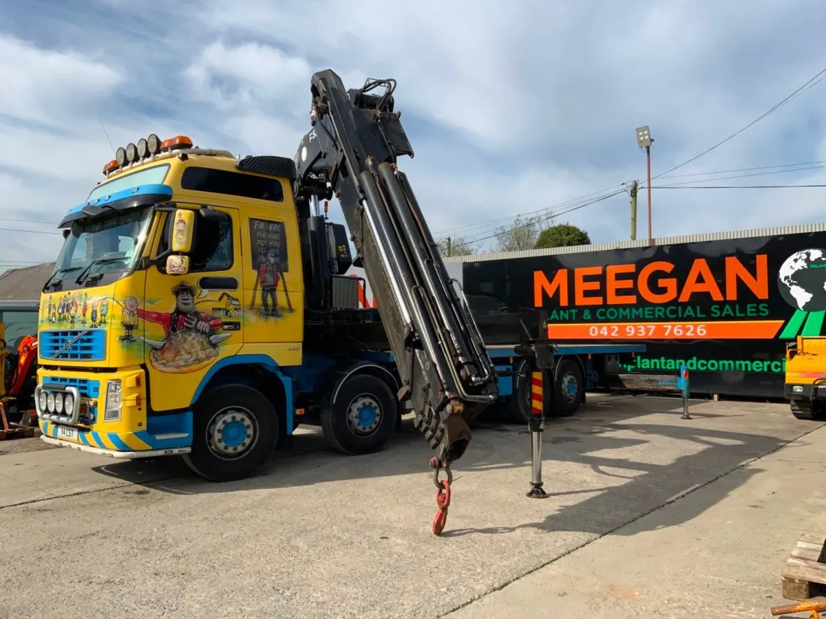 Volvo FH13 32t Rearlift 53t/mt Remote Fassi Crane. - Image 3