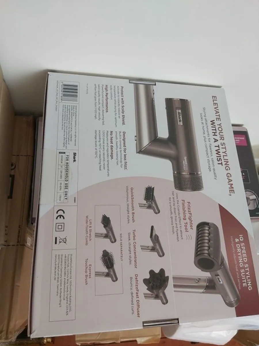 Shark SpeedStyle Pro FLEX 4-in-1 High-Velocity Hair Dryer System  HD542UK - Image 2