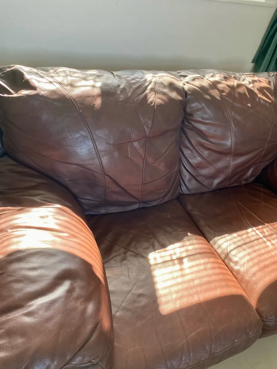 Genuine Leather Sofa - Image 2