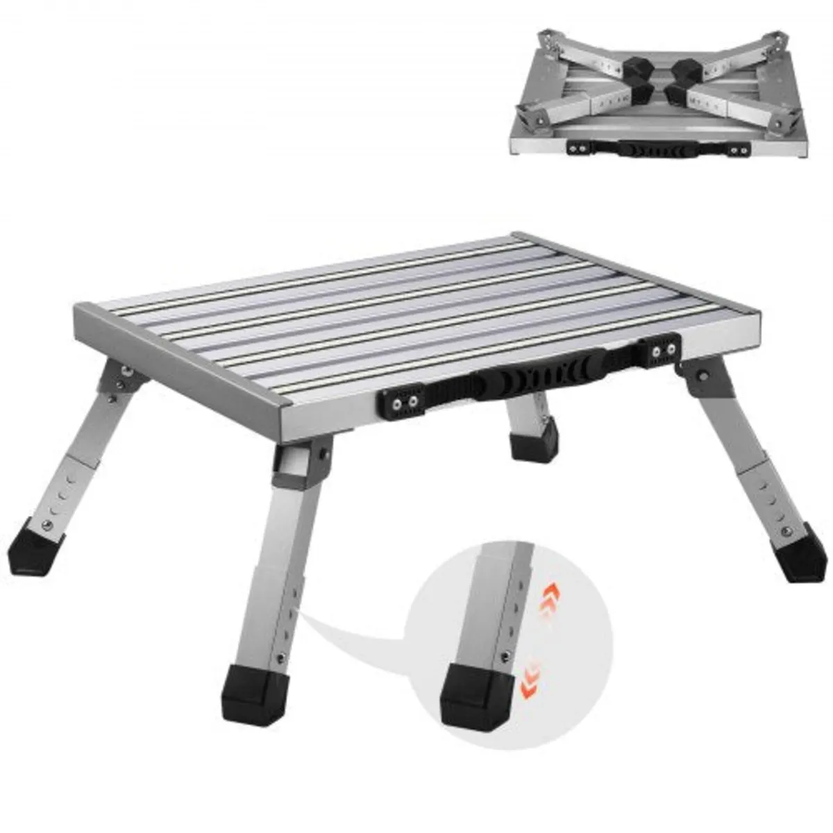 Step Stool 1-Step 150KG Capacity, Folding Alumium